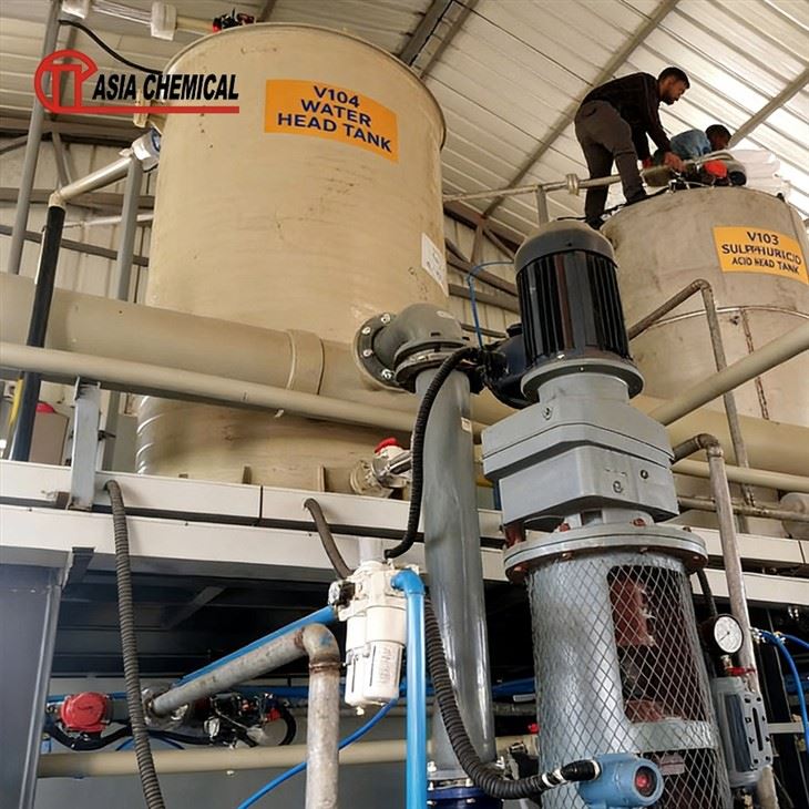 Continuous Aluminum Sulfate Production Process Plant